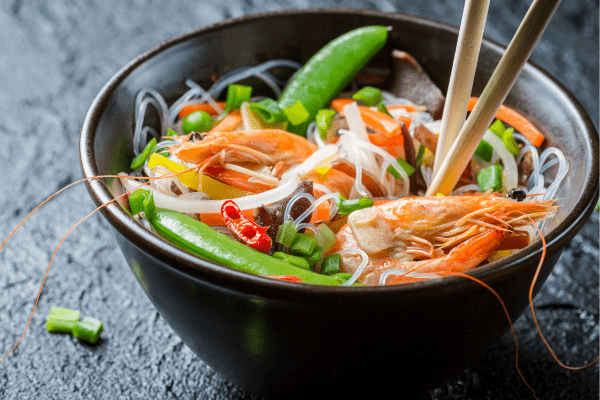 quel légume servir avec des gambas