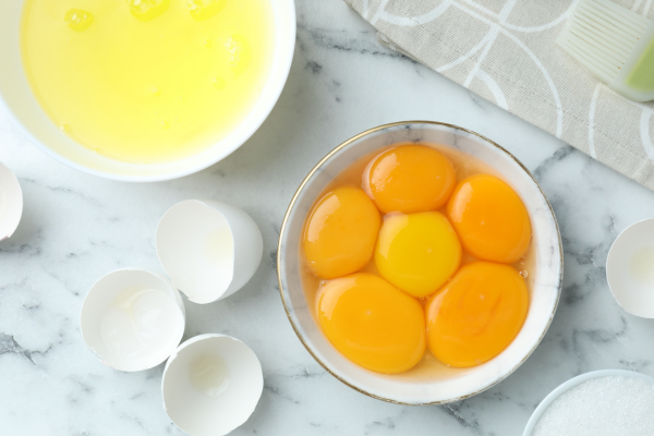 poids blanc d'œuf des différentes volailles